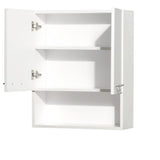 Wyndham Collection Centra 24-in W x 29-in H x 8.75-in D Matte White Bathroom Wall Cabinet