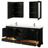 Wyndham Collection Deborah 80-in Dark Espresso Bathroom Vanity Cabinet