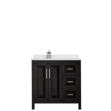 Wyndham Collection Daria 36-in Dark Espresso Bathroom Vanity Cabinet