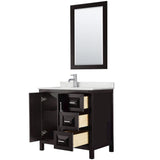 Wyndham Collection Daria 36-in Dark Espresso Bathroom Vanity Cabinet