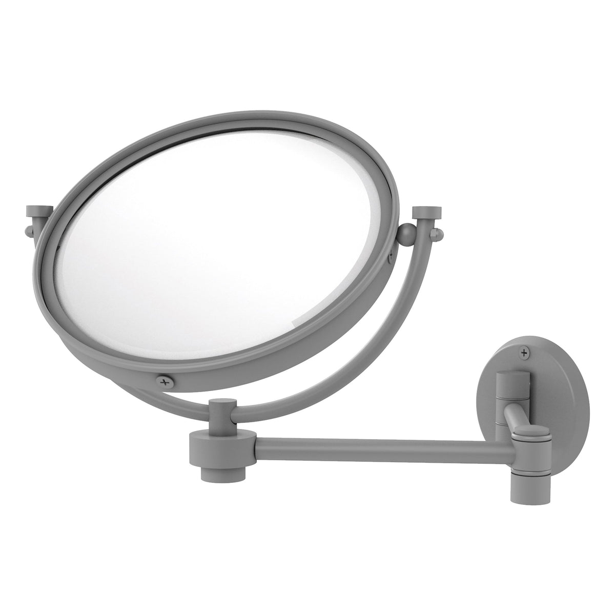 Allied Brass 8-in x 10-in Antique Brass Double-Sided Magnifying Wall-Mounted Vanity Mirror