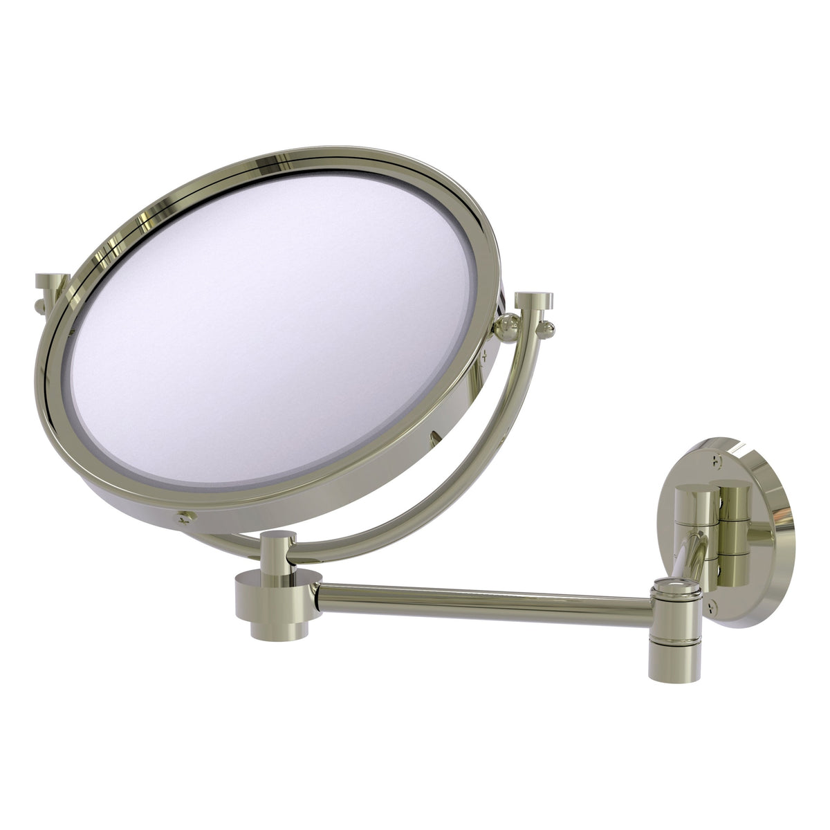 Allied Brass 8-in x 10-in Polished Nickel Double-Sided Magnifying Wall-Mounted Vanity Mirror