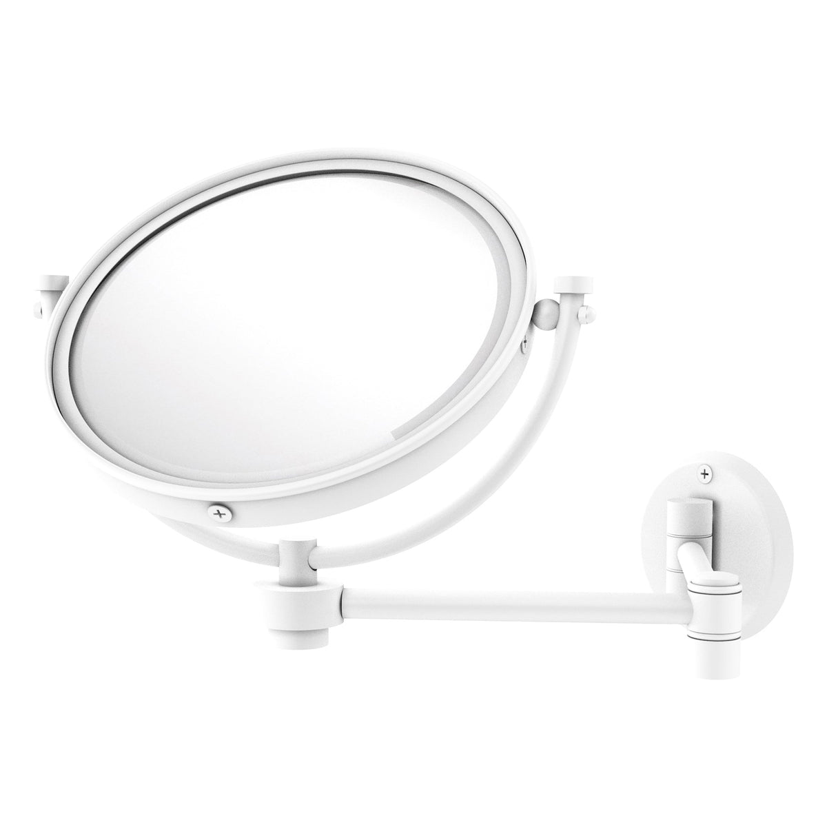Allied Brass 8-in x 10-in Antique Brass Double-Sided Magnifying Wall-Mounted Vanity Mirror