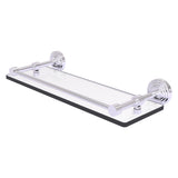 Allied Brass Waverly Place Matte Gray 1-Tier Brass Wall Mount Bathroom Shelf
