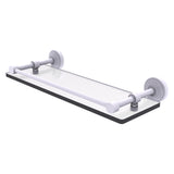 Allied Brass Waverly Place Matte Gray 1-Tier Brass Wall Mount Bathroom Shelf