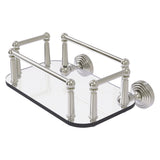 Allied Brass Waverly Place Collection Wall Mounted Glass Guest Towel Tray in Brushed Bronze