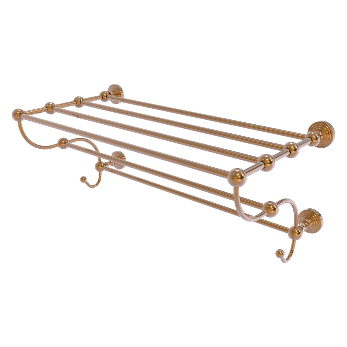 Allied Brass Waverly Place Matte White Wall Mount Towel Rack