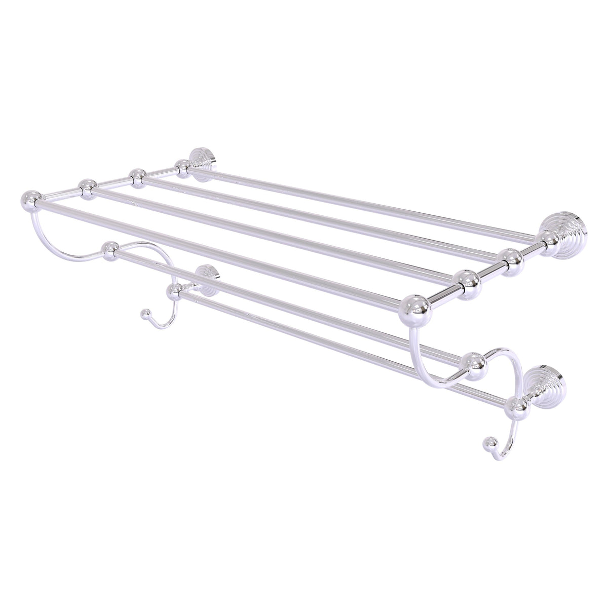 Allied Brass Waverly Place Matte White Wall Mount Towel Rack