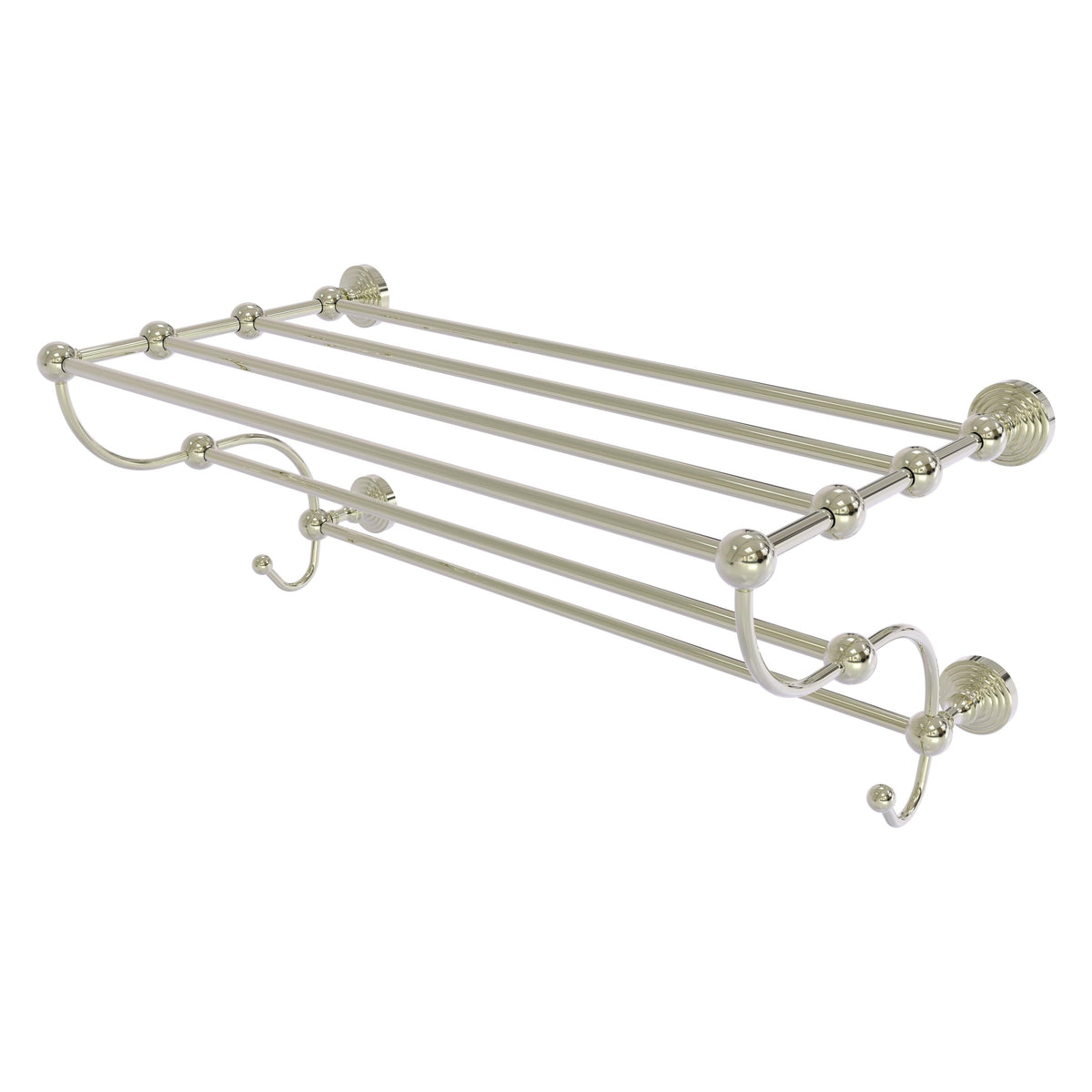 Allied Brass Waverly Place Matte White Wall Mount Towel Rack