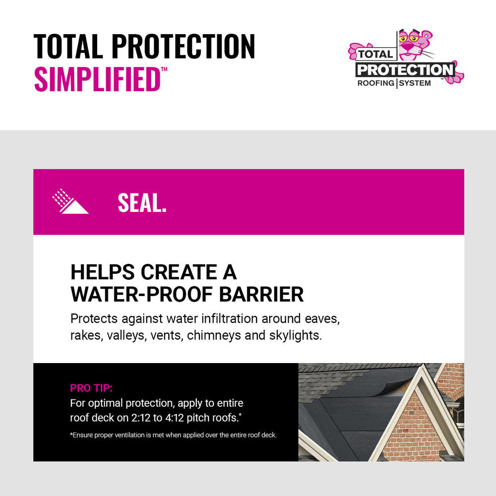 Owens Corning WeatherLock G Granulated Self-Sealing Ice & Water Barrier Underlayment Roll, 3 ft x 66.7 ft (200 sq ft)