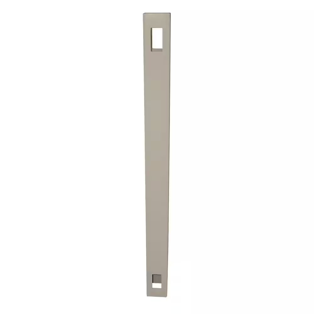 Weatherables 4 in. x 4 in. x 6 ft. Khaki Vinyl Fence Line Post