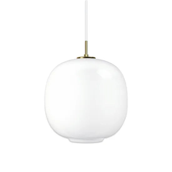 DLSS Lighting White Glass Globe Simple Style Lighting Pendant Lamp