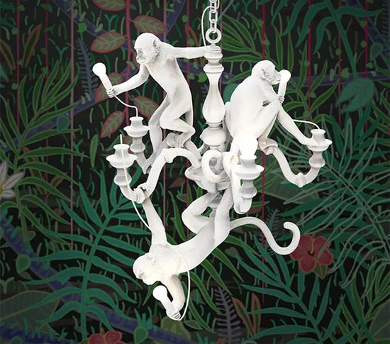 DLSS Wholesale Modern LED Pendant Monkey Lamp B2b Home Chandelier Light