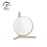 DLSS Lighting Co.,Ltd Wholesale Supplier Lighting Modern Gold Metal White Glass Table Lamps