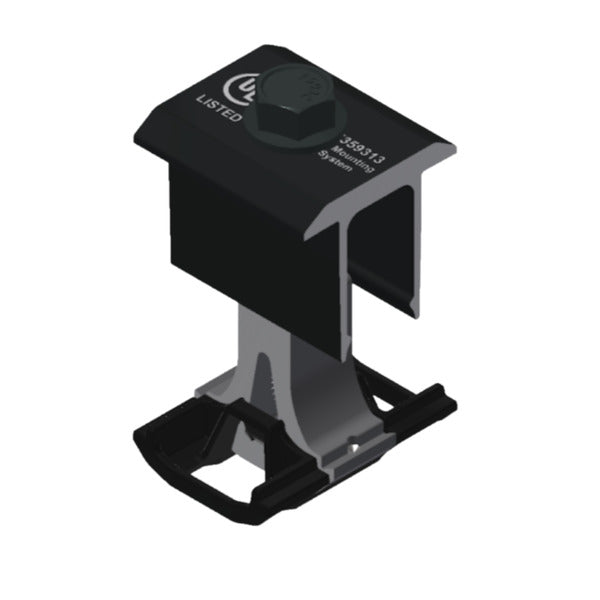 SnapNrack Ultra Rail Mid Clamp Black