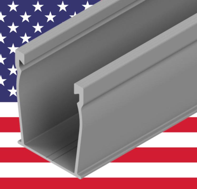 SnapNrack UR-45 USA Rail Black 172"