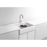 Whitehaven Farmhouse Apron Front Self-Trimming Cast Iron 30 in. Single Bowl Kitchen Sink in White - Super Arbor