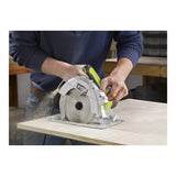 RYOBI 15 Amp Corded 7-1/4 in. Circular Saw with EXACTLINE Laser, 24T Carbide Blade, Edge Guide & Bag