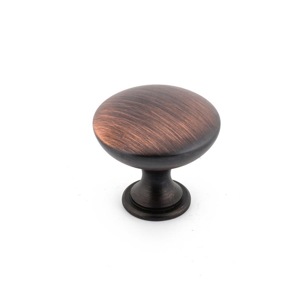 1-1/8 in. Brushed Nickel Contemporary and Modern Knob - Super Arbor