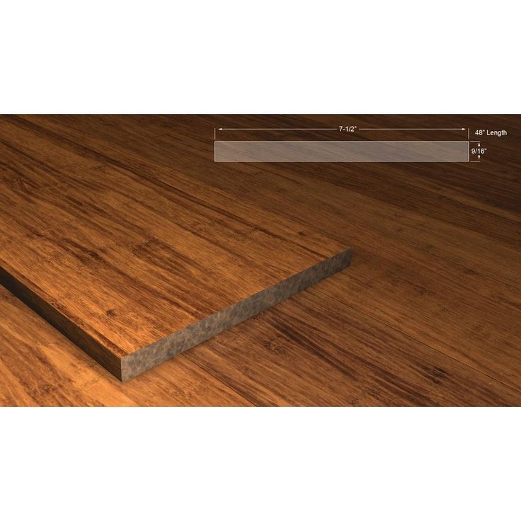 Cali Bamboo Fossilized 7.5-in x 48-in Distressed Java Prefinished Bamboo Stair Riser