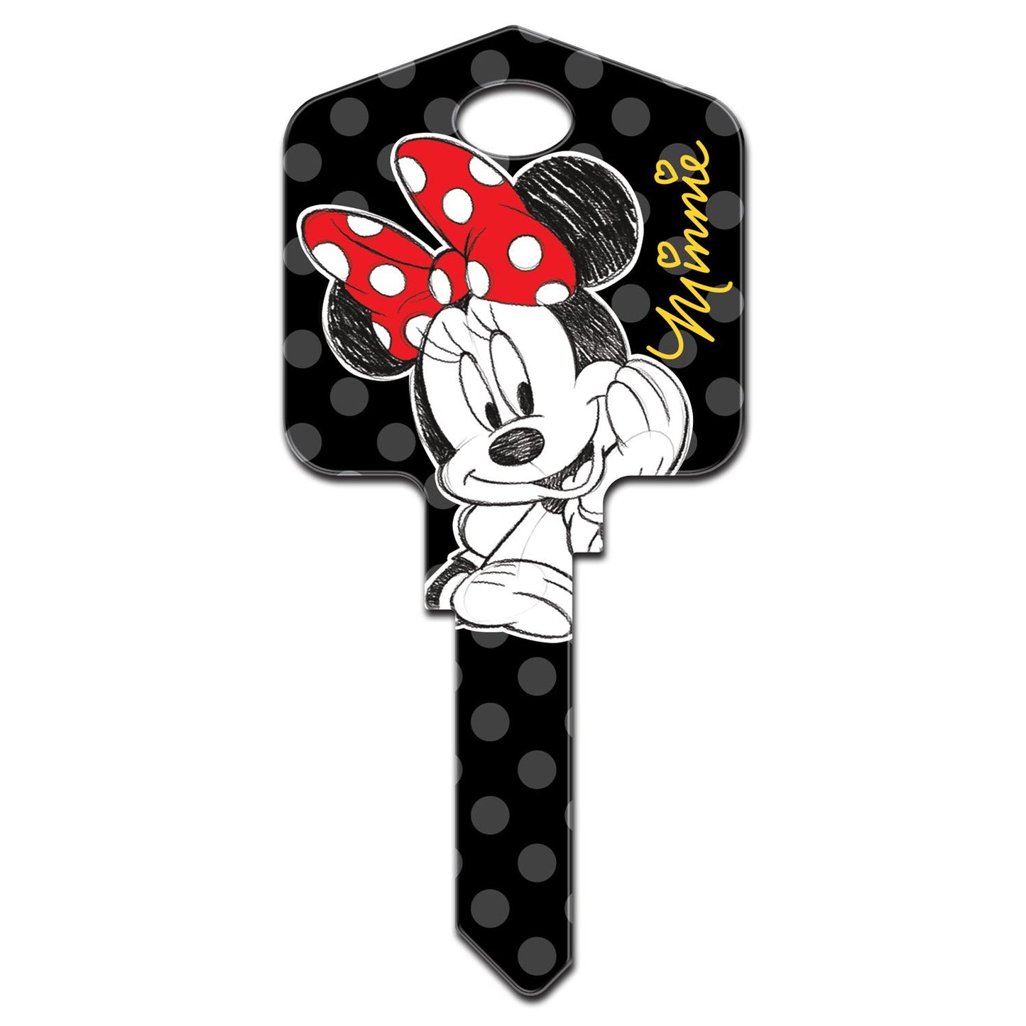 Hillman Disney Minnie Mouse House Key Blank 66/97 KW1/KW10 Single for Kwikset and Titan Locks