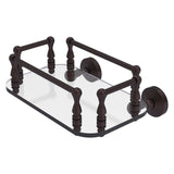 Allied Brass Waverly Place Collection Wall Mounted Glass Guest Towel Tray in Polished Chrome