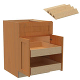 Home Decorators Collection Newport 24 in. W x 24 in. D x 34.5 in. H Assembled Plywood Base Kitchen Cabinet in Cinnamon with 2ROT Spice Soft Close
