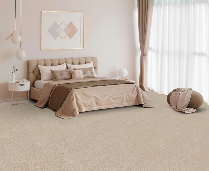 STAINMASTER Essentials Blue Diamonds II 12-ft Bleached Textured Carpet (Indoor)