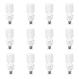 150-Watt Equivalent Soft White Spiral CFL Light Bulb (12-Pack) - Super Arbor