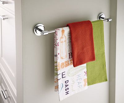 Moen Iso 18-in Chrome Wall Mount Single Towel Bar