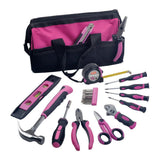 Complete Home Pink Tool Kit with Bag (24-Piece) - Super Arbor