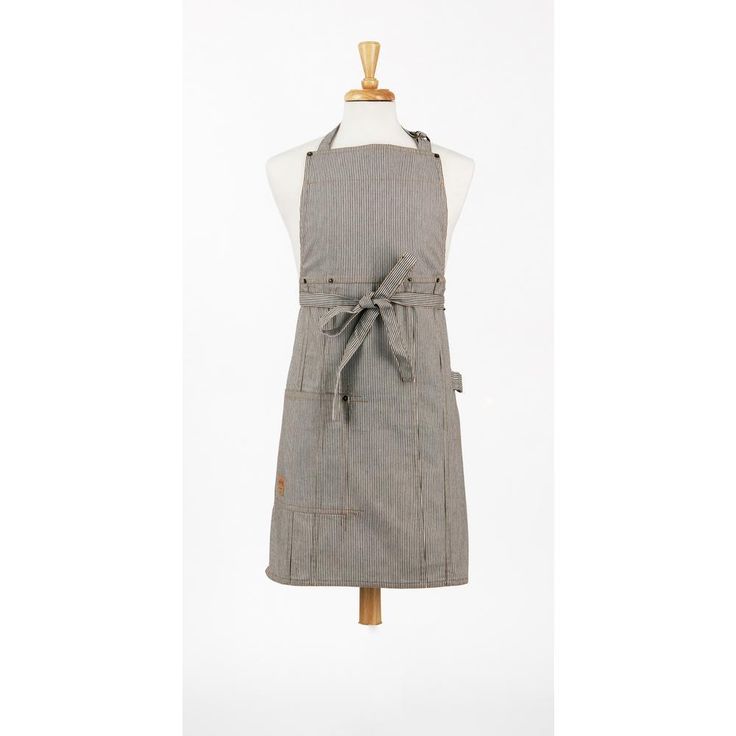 Railroad Stripe Denim Adult Butcher Apron