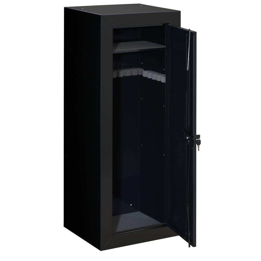 New 22-Gun Security Cabinet with Foam Barrel Rests, Black - Super Arbor