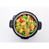 LUX LCD 8 Qt. Stainless Steel Electric Pressure Cooker with Stainless Steel Cooking Pot