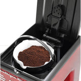 12-Cup Red Coffee Maker with Keep Warm Function