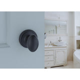 Egg Black Passage Hall/Closet Door Knob - Super Arbor