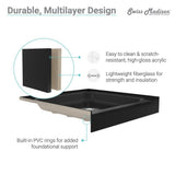 Voltaire 60 in. x 36 in. Acrylic Single-Threshold Right Drain Shower Base in Black - Super Arbor