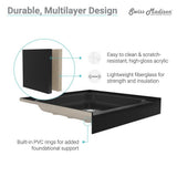 Voltaire 60 in. x 36 in. Acrylic Single-Threshold Right Drain Shower Base in Black - Super Arbor