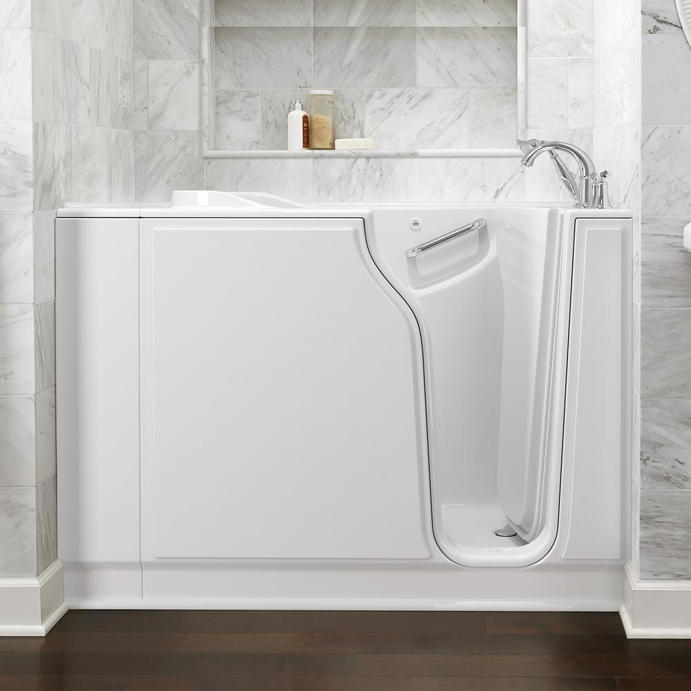 Gelcoat Value Series 52 in. Right Hand Walk-In Soaking Tub in White - Super Arbor
