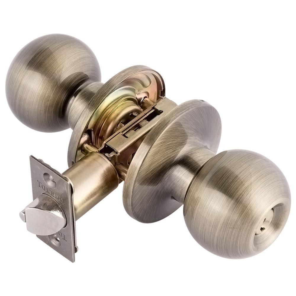 Avila Stainless Steel Keyed Entry Door Knob Lock Set - Super Arbor