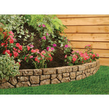 Dalen Products 6 in. x 10 ft. Tan Stone Wall Border - Super Arbor