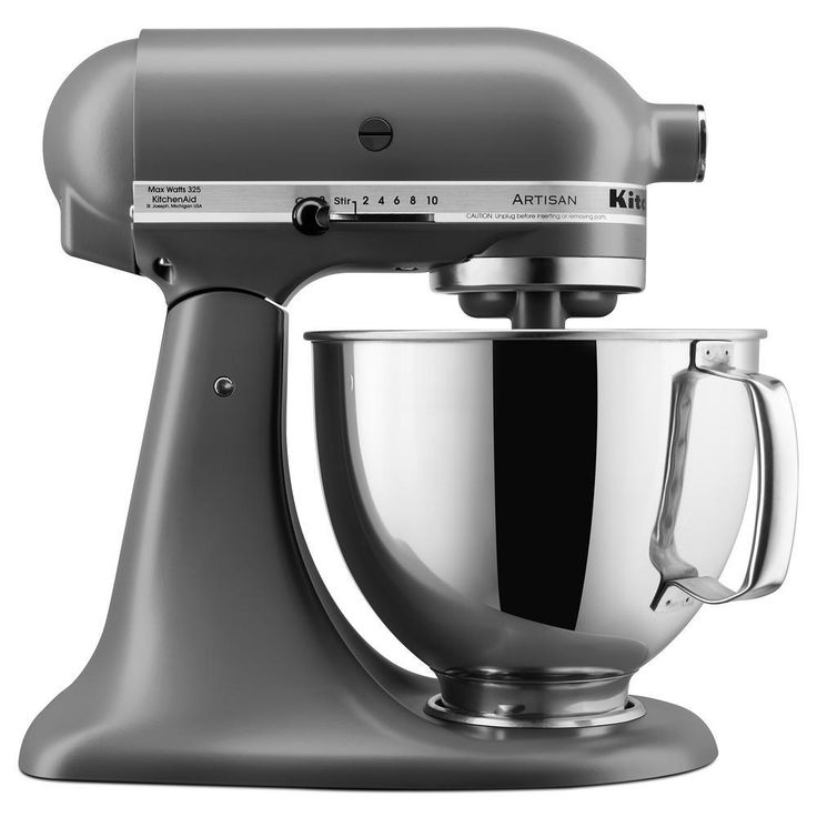 Artisan Series 5 Qt. 10-Speed Tilt-Head Stand Mixer -Matte Gray