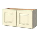 allen + roth Annscroft 30-in W x 15.125-in H x 12-in D Hazelnut Maple Door Wall Semi-Custom Cabinet