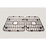 Versailles Farmhouse 33 in. 55/45 Double Bowl Kitchen Sink in Pure Copper with Bottom Grid - Super Arbor