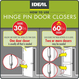 Oil Rubbed Bronze Hinge Pin Door Closer (2-Pack) - Super Arbor