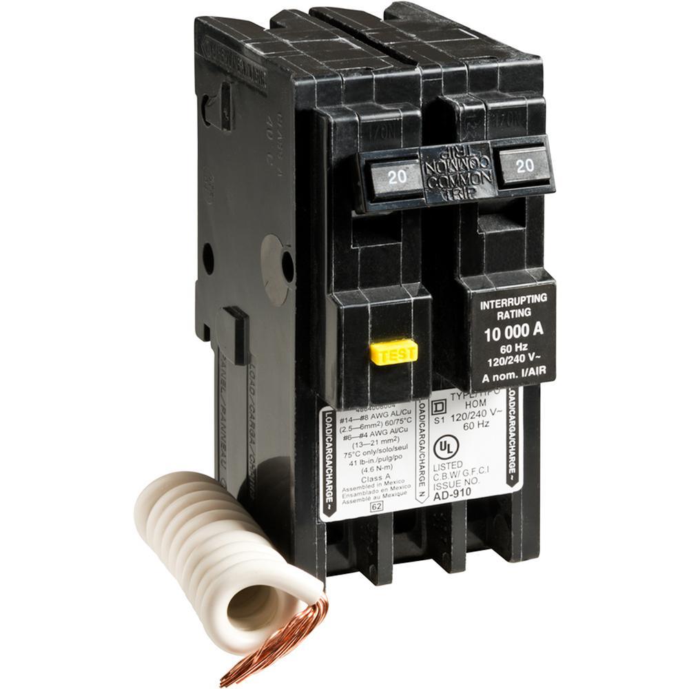 Homeline 50 Amp 2-Pole Circuit Breaker