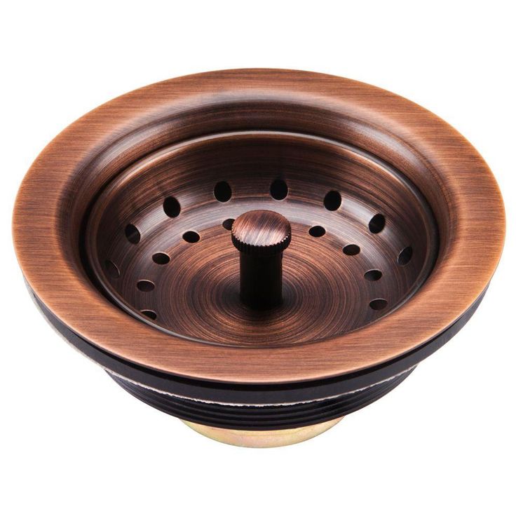 Adams All-in-One Farmhouse Copper 33 in. Single Bowl Kitchen Sink with Pfister Ashfield Faucet and Drain