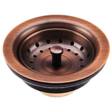 Adams All-in-One Farmhouse Copper 33 in. Single Bowl Kitchen Sink with Pfister Ashfield Faucet and Drain