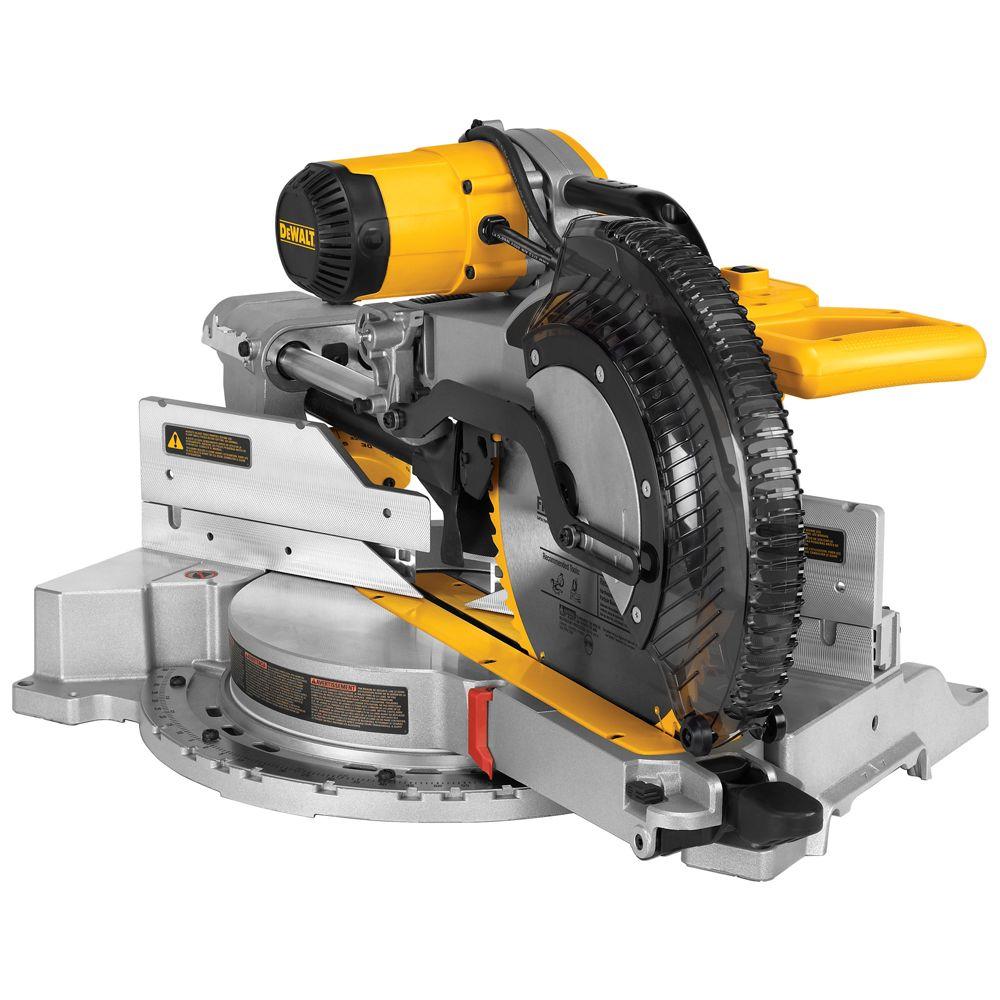 15 Amp Corded 12 in. Sliding Miter Saw with Rolling Miter Saw Stand - Super Arbor