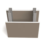 ProTRAK 25 1-1/4 in. x 3-5/8 in. x 10 ft. Galvanized Steel Track - Super Arbor